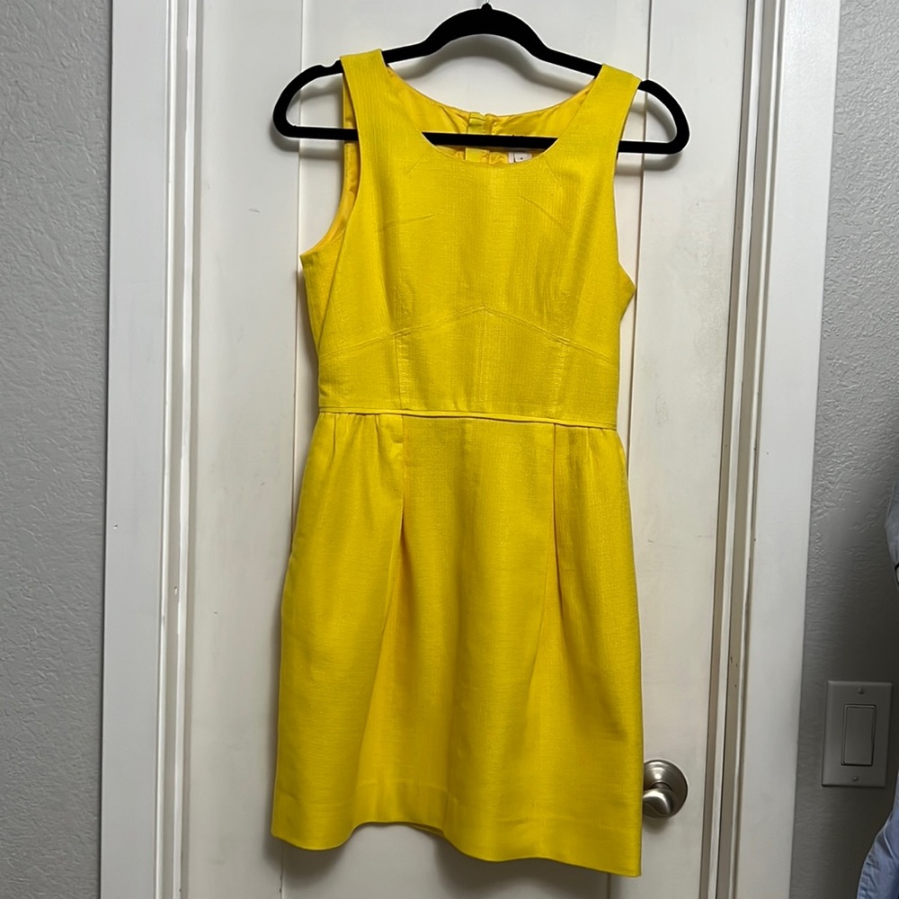 J.Crew Basket Weave sleeveless A-line shift dress